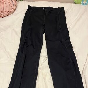 Black womens wide leg leggings